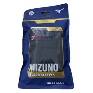 Mizuno Padded Elbow Sleeves - Black S/M Volleyball Protection MZO Elbow Sleeves